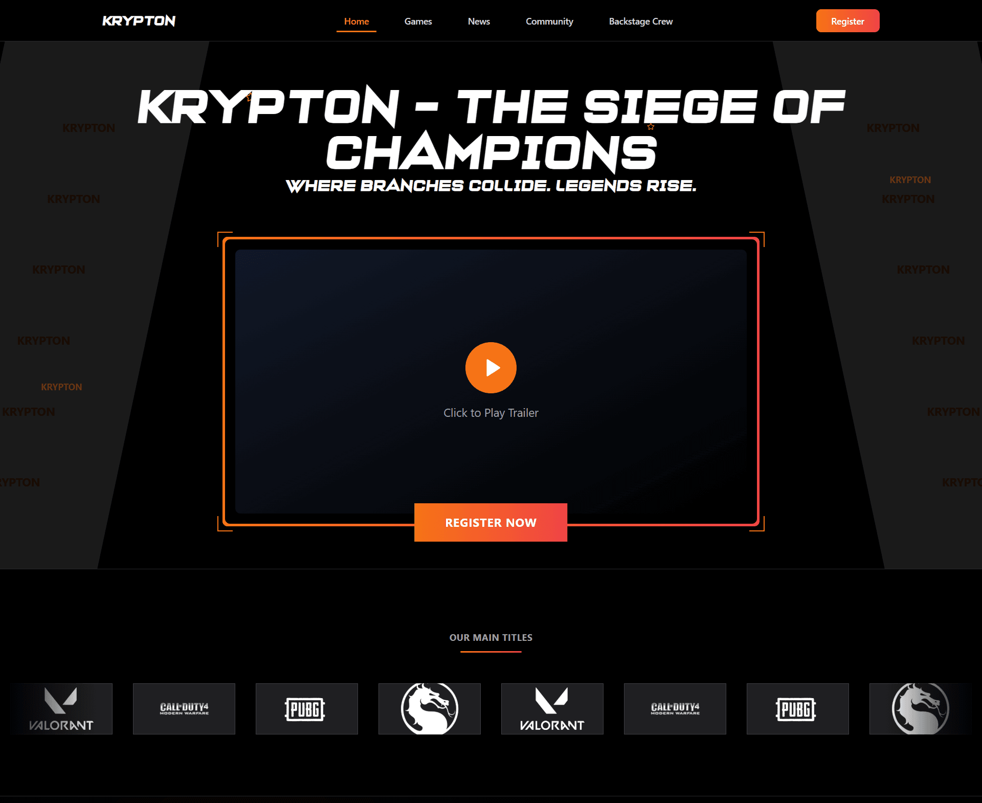 KRYPTON — The Siege of Champions